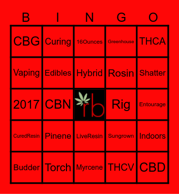 Cannabis Knowledge Bingo Card