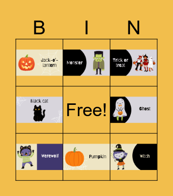 HALLOWEEN Bingo Card