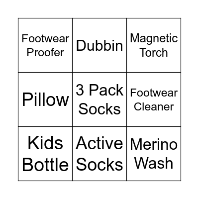 MW Add On BIngo Card