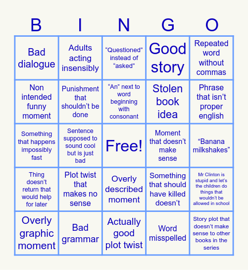 For ME, ME. Only ME! Bingo Card