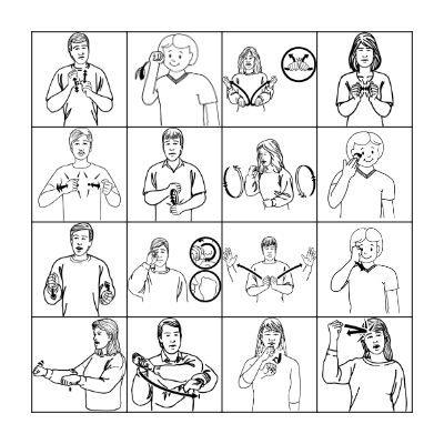FIST HANDSHAPE Bingo Card