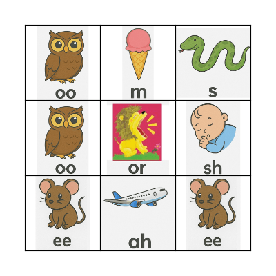 Ling Sounds Bingo Card