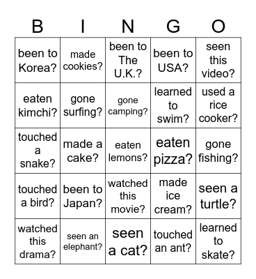 G2 - L7 Bingo Card