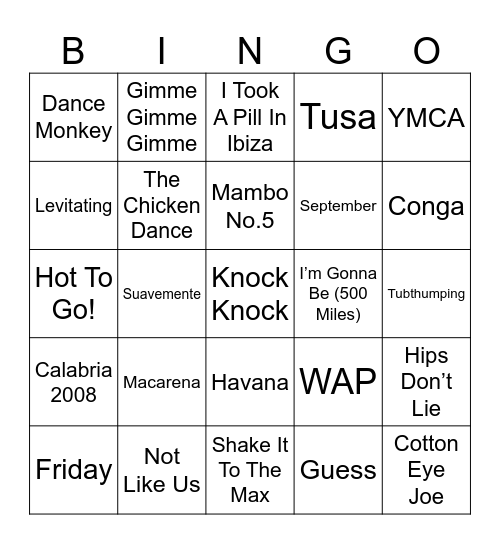 GREENGOS Bingo Card