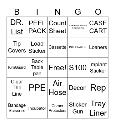 SPD WEEK Bingo Card