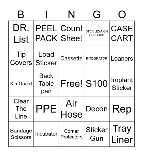 SPD WEEK Bingo Card