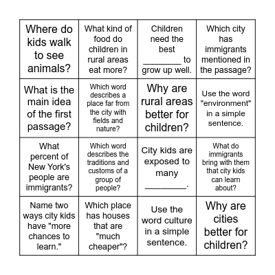 BINGO GAME! Bingo Card