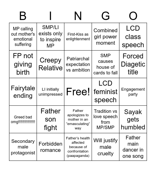 DDD Bingo Card