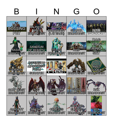 PVM-R-US Bingo Card