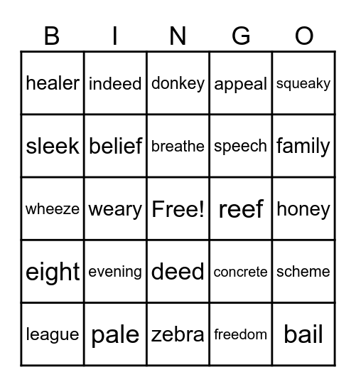 Unit 1 Week 3 Bingo Card