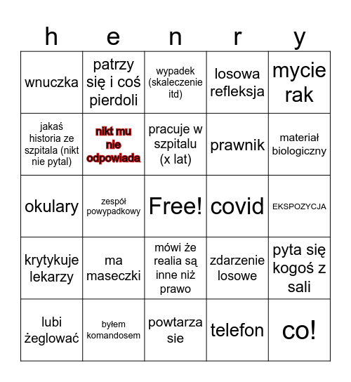 bingo bhp Bingo Card