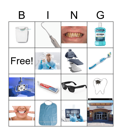 Dental Health Bingo Card