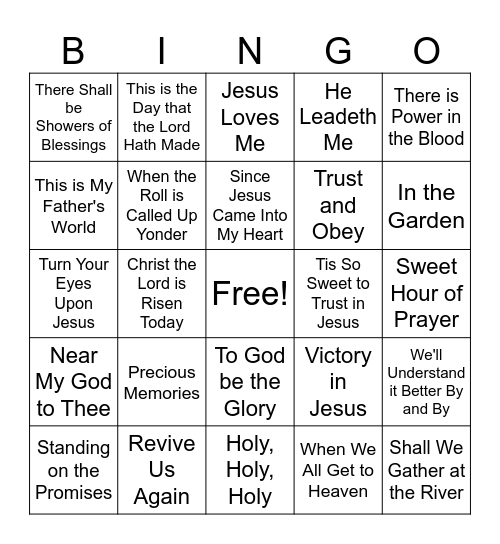 MAPLE GROVE SINGO Bingo Card