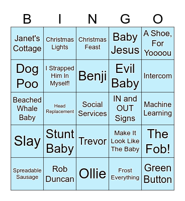 MvB Bingo Card