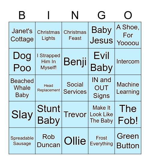 MvB Bingo Card
