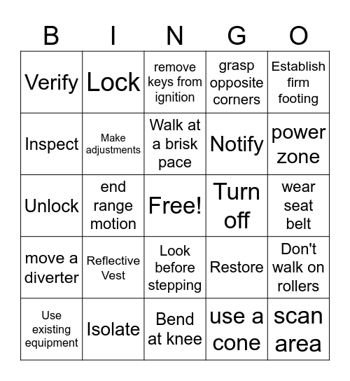 BASE Bingo Card