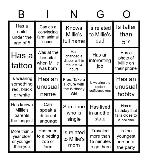 Find Someone Who... Bingo Card
