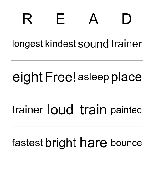 Lesson 75 Bingo Card