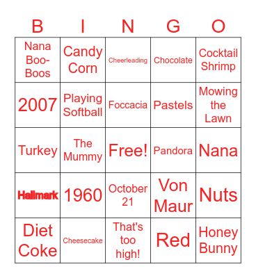 Happy 65th Birthday to the Fabulous, Lynn Dingle Bingo Card