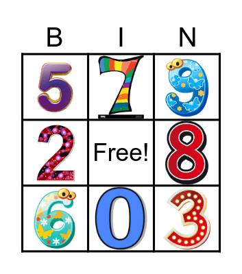 Números Bingo Card