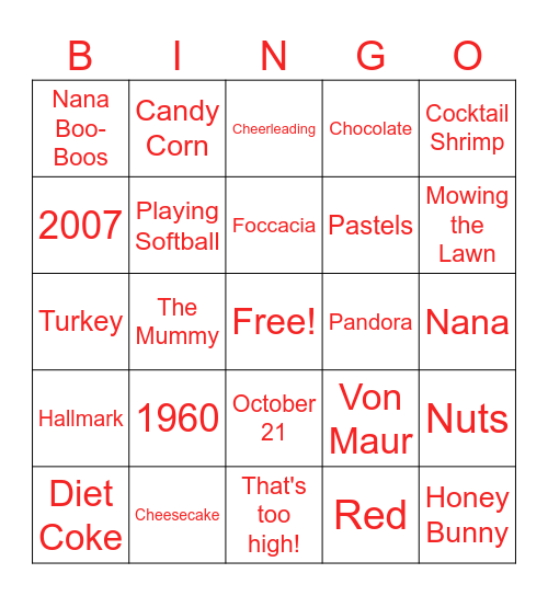 Happy 65th Birthday to the Fabulous, Lynn Dingle Bingo Card