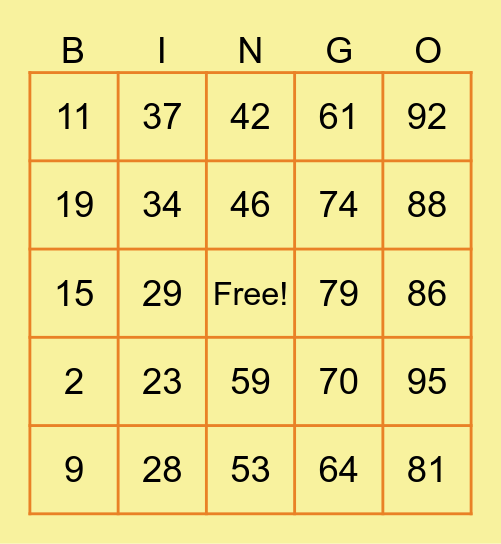 HALLOWEEN BINGO Card