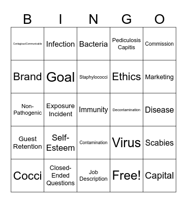 State Board Review Bingo Card