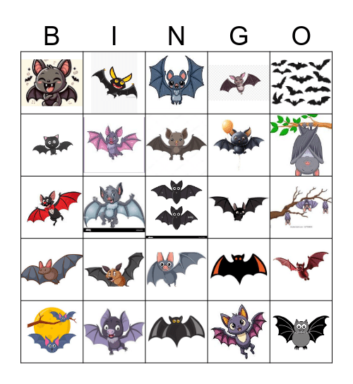 Fledermaus Bingo Card