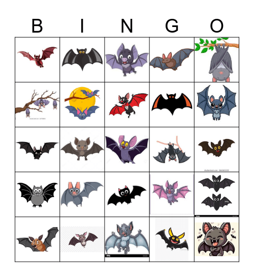 Fledermaus Bingo Card