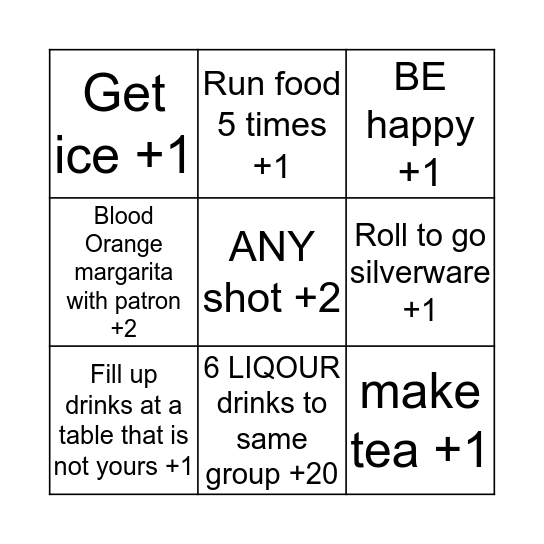 yippie Bingo Card