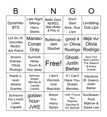 #3- 2019-2022 Bingo Card