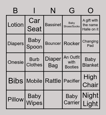 yo Bingo Card