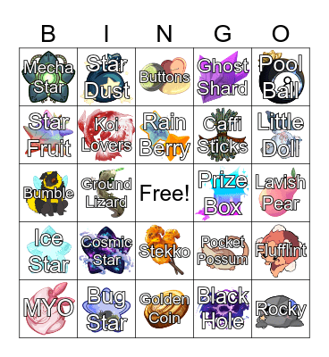 IsoBingo! (white text) Bingo Card