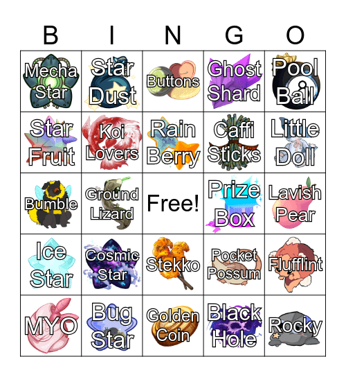 IsoBingo! (white text) Bingo Card