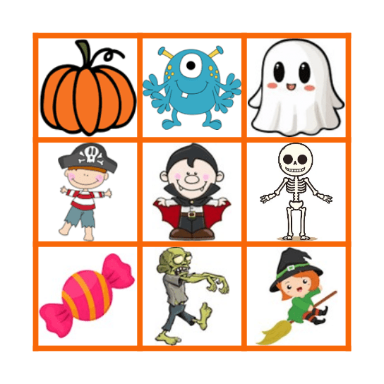 Halloween Bingo Card