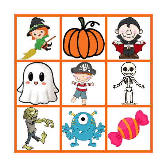 Halloween Bingo Card