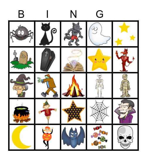 Halloween Bingo Card