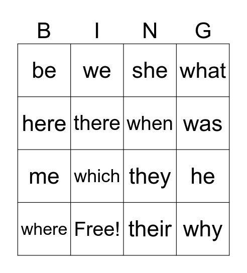 Skills 2 Bingo Card
