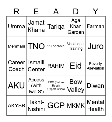 FRI FSM - Ottawa Oct 2025 Bingo Card