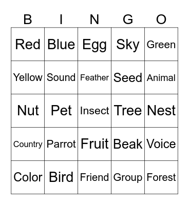 The Parrot (Lv. 1) Bingo Card
