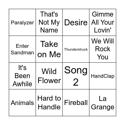 Skeeter ROCKS! Bingo Card