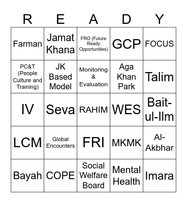 FRI FSM - Ottawa Oct 2025 Bingo Card