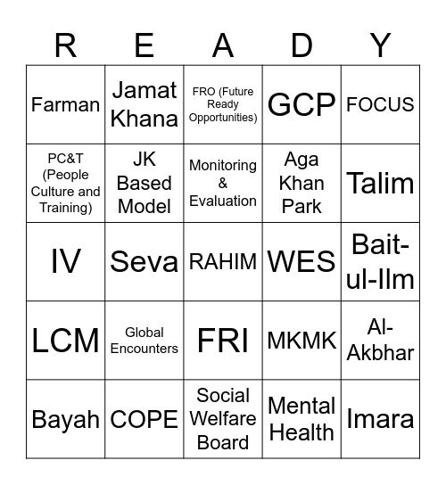 FRI FSM - Ottawa Oct 2025 Bingo Card