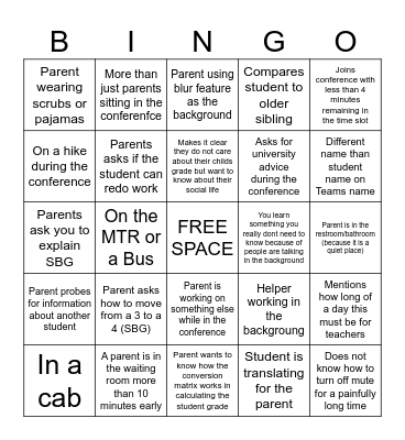 Online PTC Bingo Card