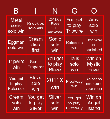 Outcome Memories V0.2 Bingo Card