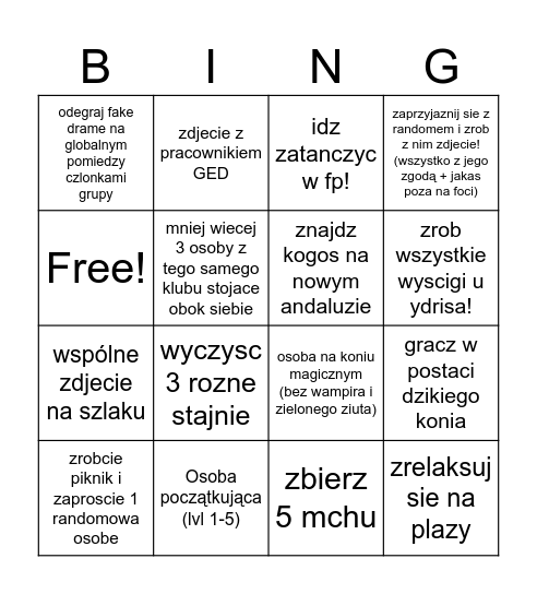 Keddsy grają w bingo Card