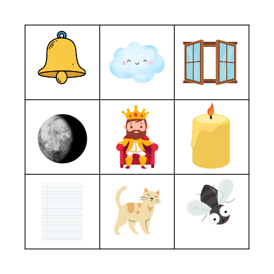 Bingo dos sons Bingo Card