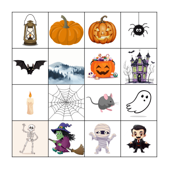 Halloween Bingo Card
