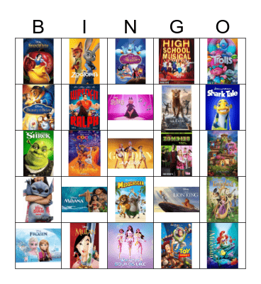 KIDS BINGO Card
