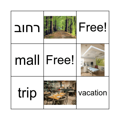 a fun trip Bingo Card